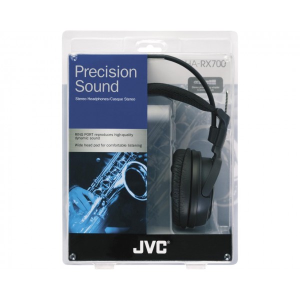 Casti JVC Over-Ear HA-RX500-E, negru-argintiu