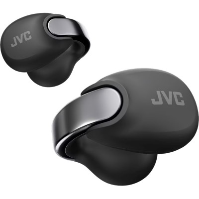 Casti JVC Nearphones HA-NP1T-B-U, True Wireless, Bluetooth, Open-ear, Microfon, negru