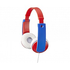 Casti JVC pentru copii HA-KD7-RNE, Over-ear, rosu-albastru