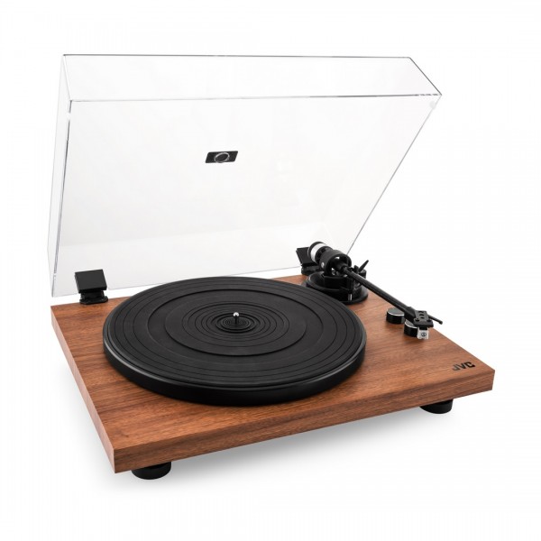 Pick-up Hi-Fi cu ac JVC AL-E534B, Bluetooth, 2 viteze (33 si 45 rpm), platan aluminiu, iesire RCA, negru