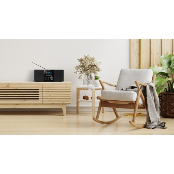 Radio cu CD JVC RD-E221B, 2 x 1.3 W RMS, FM/USB/MP3, AUX IN, iesire pentru casti, negru