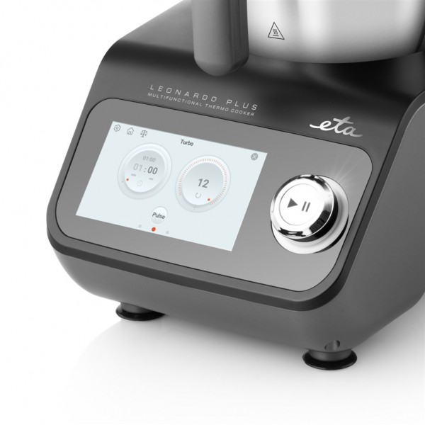 Robot de bucatarie ETA Leonardo Plus 0070 90010, 1600 W, 3.5 litri, 7 programe, negru/gri