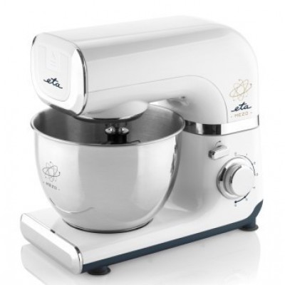 Robot de bucatarie ETA Mezo 003490010, 600 W, 4 litri, reglare continua a vitezei, sistem de amestecare planetar, alb