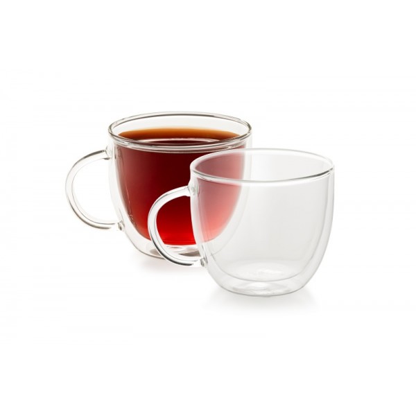 Set 2 cesti pentru ceai ETA 9153 91000, 2 x 400 ml, sticla borosilicata cu pereti dubli