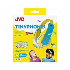 Casti JVC pentru copii HA-KD7-RNE, Over-ear, rosu-albastru