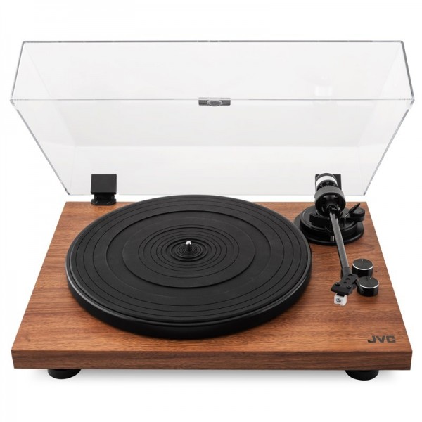 Pick-up Hi-Fi cu ac JVC AL-E534M, Bluetooth, 2 viteze (33 si 45 rpm), platan aluminiu, iesire RCA, maro