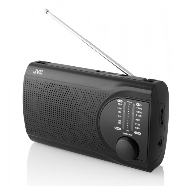 Radio portabil JVC RA-E311B, analog, mufa Jack 3.5 mm pentru casti, negru