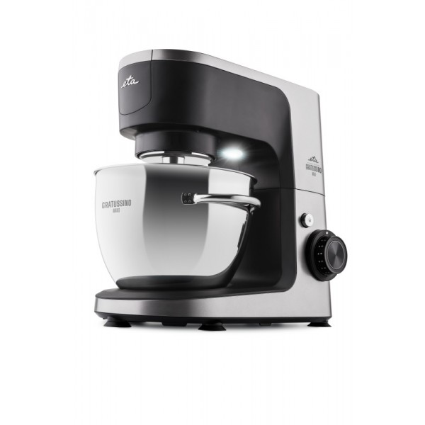 Robot de bucatarie ETA Gratussino III 3023 90020, 1200W, 4.5 litri, control continuu al vitezei + PULS, negru/gri