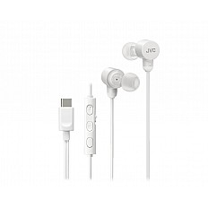 Casti JVC HA-FR29UC-W-U, Cu fir, In-Ear, Microfon, USB-C, Functie Mod Sunet, Husa, alb