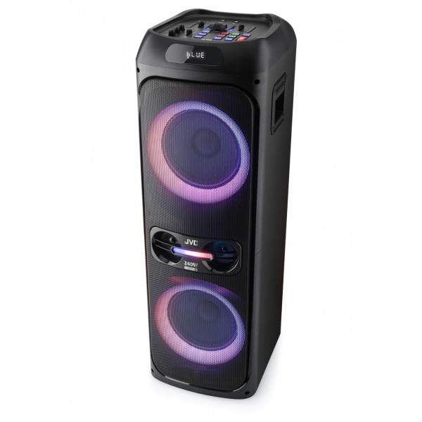 Sistem audio JVC XS-EP624B, 240W (RMS), Bluetooth, USB, Radio FM, Microfon, AUX IN, Intrare chitara, Negru