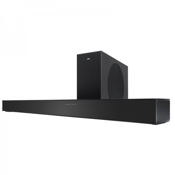 Soundbar 2.1 JVC H-E434B, RMS 200 W, USB, Subwoofer, Bluetooth, Surround Dolby Digital, telecomanda Soundbar 2.1 JVC H-E434B, RMS 200 W, USB, Subwoofer, Bluetooth, Surround Dolby Digital, telecomanda