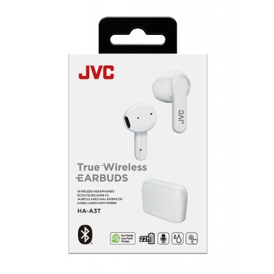 Casti True Wireless JVC HA-A3T-B-U, In Ear, Bluetooth, Microfon, Autonomie 22 ore, Negru
