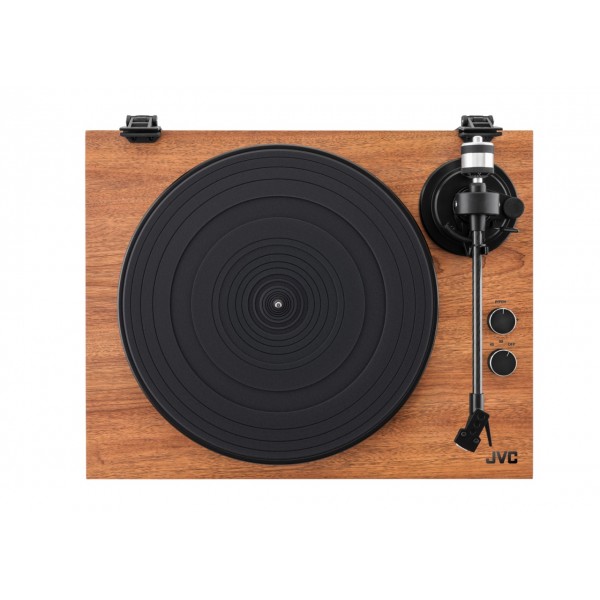 Pick-up Hi-Fi cu ac JVC AL-E534B, Bluetooth, 2 viteze (33 si 45 rpm), platan aluminiu, iesire RCA, negru