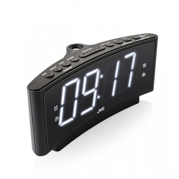 Radio JVC RA-E321S, tuner analogic FM/AM, mufa jack pentru casti, argintiu