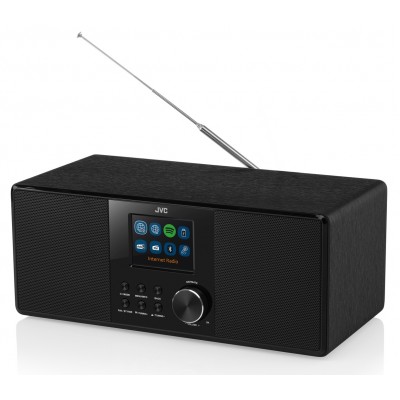 Radio cu CD JVC RD-E221B, 2 x 1.3 W RMS, FM/USB/MP3, AUX IN, iesire pentru casti, negru