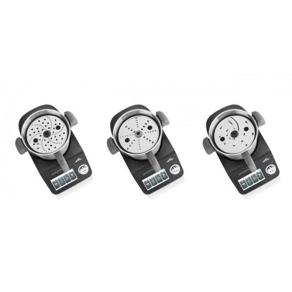 Robot de bucatarie ETA Leonardo Plus 0070 90010, 1600 W, 3.5 litri, 7 programe, negru/gri