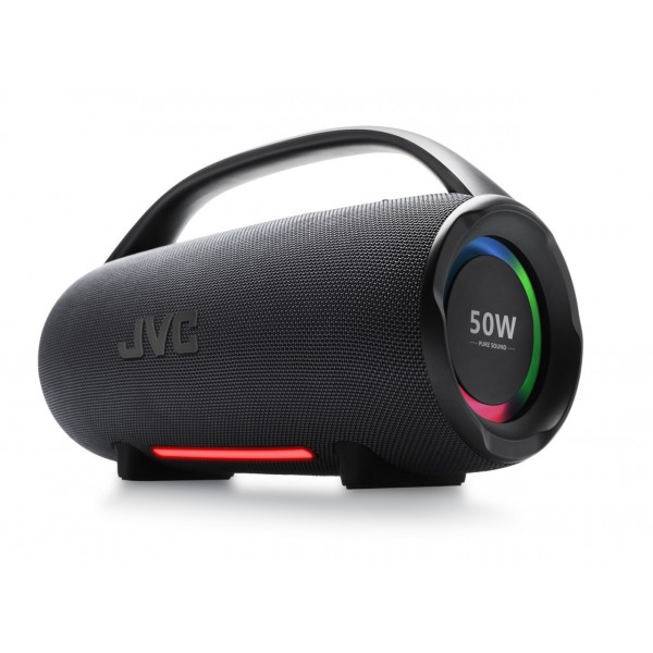 Boxa portabila JVC XS-E114G, radio FM, Bluetooth, IPX6, Litiu-ion 3,7 V / 2000 mAh, gri
