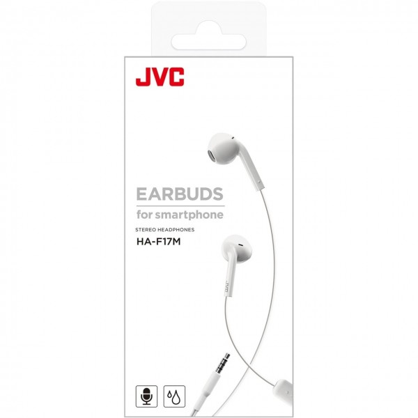 Casti JVC HA-S31M-W-EX, Cu Fir, On-Ear, microfon, alb