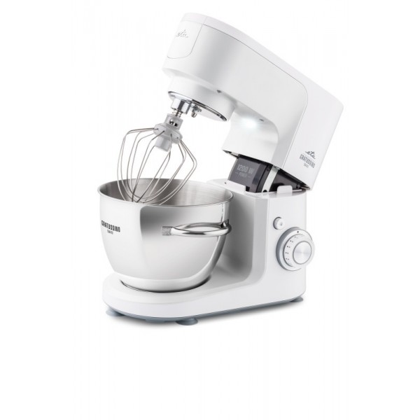 Robot de bucatarie ETA Gratussino III Smart 3023 90000, 1200 W, 4.5 litri, roti dintate metalice, gri/alb