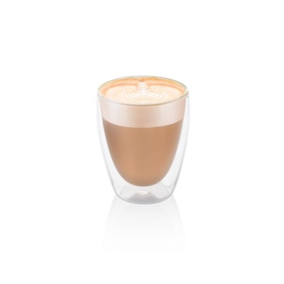Set 2 pahare pentru capuccino ETA 4181 93010, 240 ml, pereti dubli din sticla borosilicata