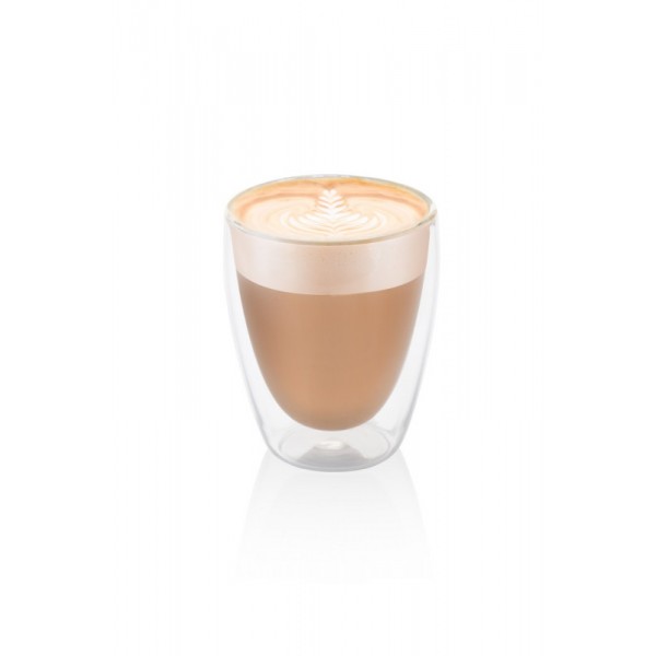 Set 2 pahare pentru capuccino ETA 4181 93010, 240 ml, pereti dubli din sticla borosilicata