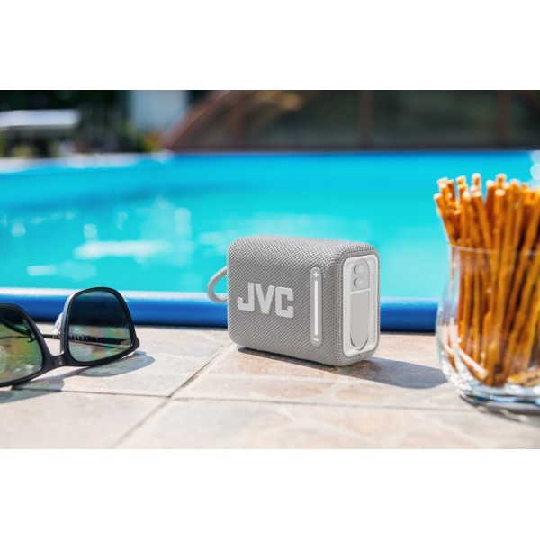 Boxa portabila JVC XS-E114B, radio FM, Bluetooth, IPX6, Litiu-ion 3,7 V / 2000 mAh, negru