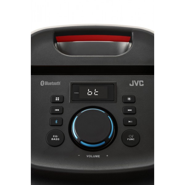Boxa portabila JVC XS-EP424B, 140W, Bluetooth, USB, Radio FM, Microfon, AUX IN, Negru