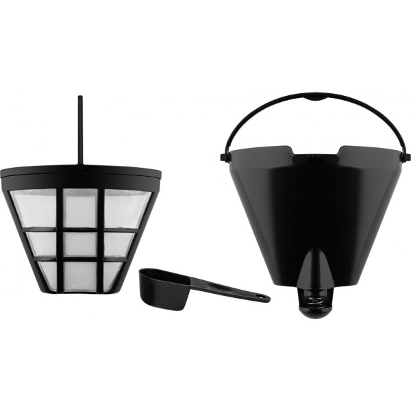 Cafetiera ECG KP 2150 Stripe, 980 W, 1.5 litri, preparare pana la 10 cesti de cafea odata, sistem drip-stop, negru Cafetiera ECG KP 2150 Stripe, 980 W, 1.5 litri, preparare pana la 10 cesti de cafea odata, sistem drip-stop, negru