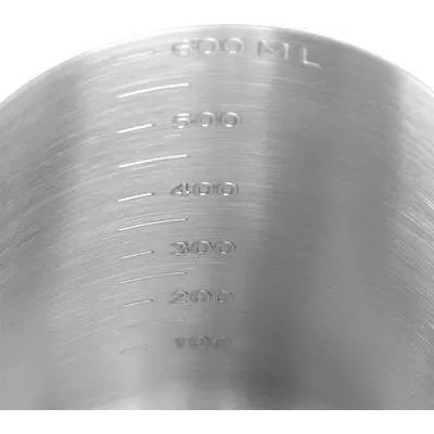 Cana pentru spumarea laptelui ECG Milk Jug Lucido, 600ml, otel inoxidabil