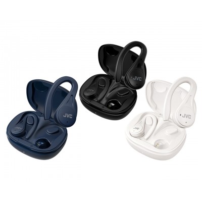 Casti JVC HA-EC25T-B-U, True Wireless, Bluetooth, In-Ear, Microfon, negru