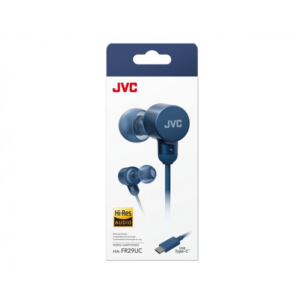 Casti JVC HA-FR17UC-W-U, Cu Fir, In-Ear, Microfon, USB-C, alb