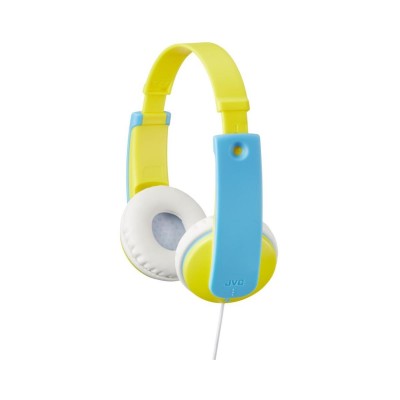 Casti JVC pentru copii HA-KD7-YNE, Over-ear, galben-albastru