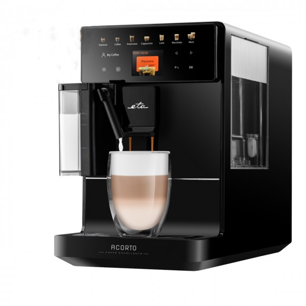Espressor automat de cafea ETA Acorto 9180 90000, 1400W, 19 bar, sistem de spumare, negru Espressor automat de cafea ETA Acorto 9180 90000, 1400W, 19 bar, sistem de spumare, negru