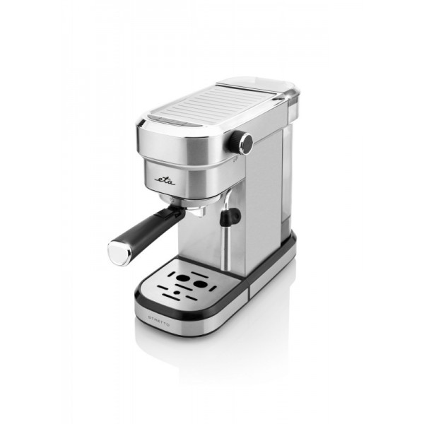Espressor manual ETA Stretto 2180, 1350 W,0.75 L, dispozitiv spumare, 15 bar, otel inoxidabil