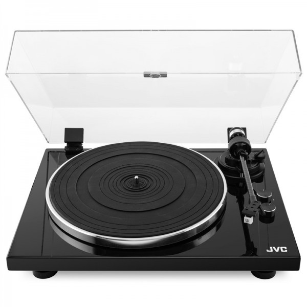 Pick-up Hi-Fi cu ac JVC AL-E534B, Bluetooth, 2 viteze (33 si 45 rpm), platan aluminiu, iesire RCA, negru
