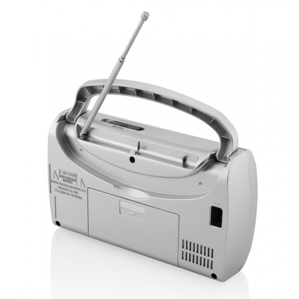 Radio JVC RA-E321B, tuner analogic FM/AM, mufa jack 3.5 mm pentru casti, negru