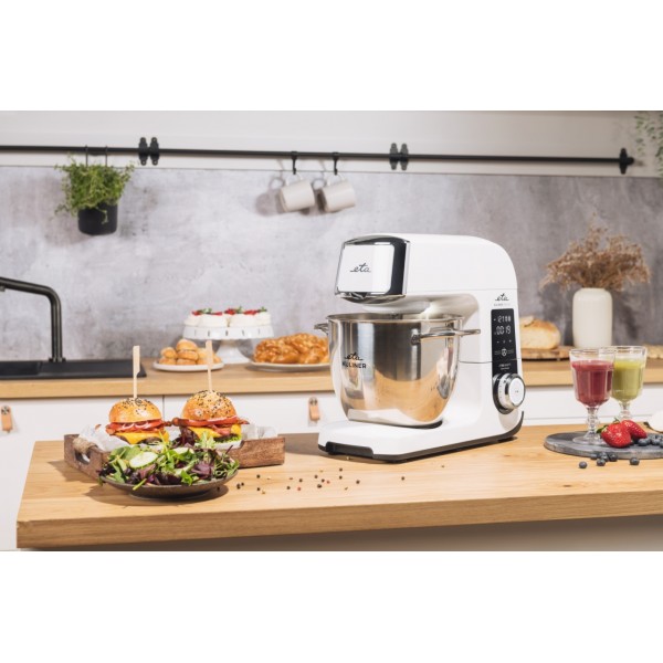 Robot de bucatarie ETA Gratus Kuliner II Origin 2038 90000, 1700 W, bol 6.7 litri + bol 3.5 litri, design integral din metal, LED, control tactil