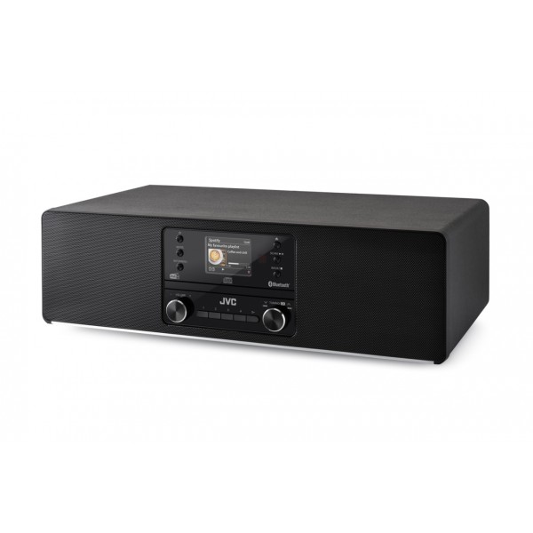 Sistem audio JVC ALL-IN-ONE RD-E984B, 2 x 25W, Radio internet, Tuner Digital Dab+/FM, Unitate CD, Bluetooth, Negru