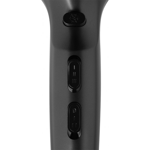 Uscator de par cu ionizare ECG Modifica Nera Grande+, 2200 W, 2 viteze, 3 niveluri de temperatura, difuzor, negru