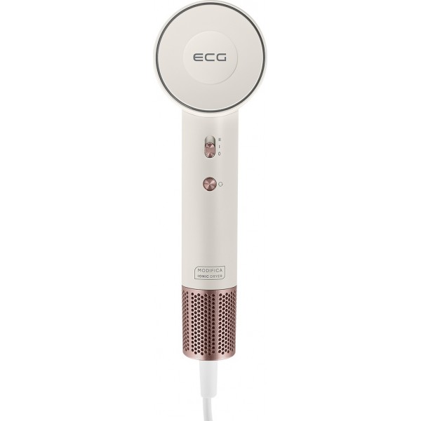 Uscator de par cu ionizare ECG Modifica Sonica, 1600 W, motor BLDC 110.000 rot/min, indicator temperatura, concentrator magnetic Uscator de par cu ionizare ECG Modifica Sonica, 1600 W, motor BLDC 110.000 rot/min, indicator temperatura, concentrator magnetic