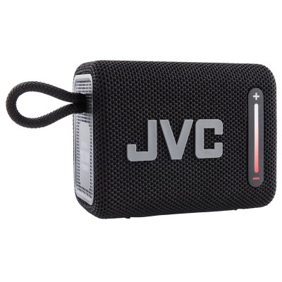 Boxa portabila JVC XS-E114B, radio FM, Bluetooth, IPX6, Litiu-ion 3,7 V / 2000 mAh, negru