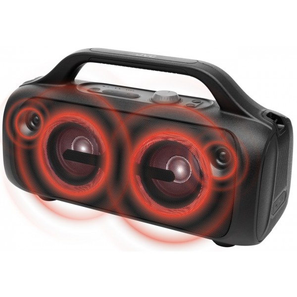 Boxa Portabila JVC XS-E643B, 60W, Bluetooth 5.3, baterie Litiu-ion 3,7V/10800mAh, TWS, IPX5, efecte luminoase, negru