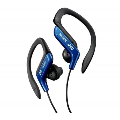 Casti sport JVC HA-EB75, Cu Fir, In-Ear, Confort si Stabilitate la Miscare, Albastru