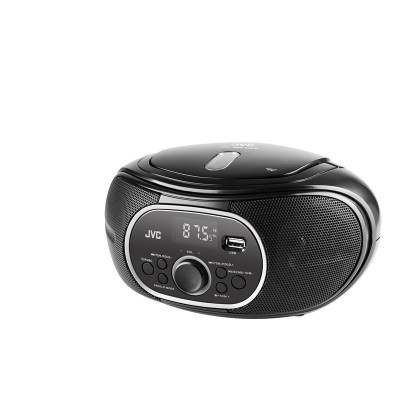 Radio cu casetofon si player CD JVC RC-E451W, 2 x 1.6 W RMS, FM, Bluetooth, USB, MP3, AUX IN, alb