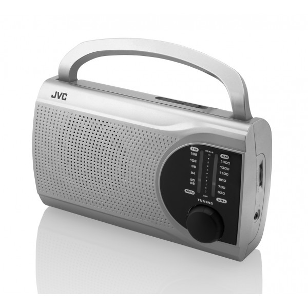 Radio JVC RA-E321B, tuner analogic FM/AM, mufa jack 3.5 mm pentru casti, negru