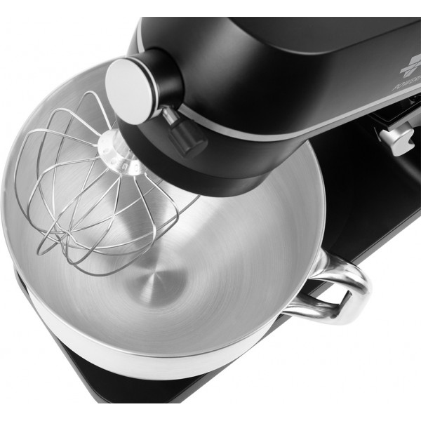 Robot de bucatarie ECG FORZA 6600 Metallo Nero, 1800 W, 6,5 litri, afisaj LED, sistem de amestecare planetar