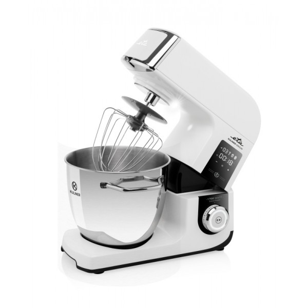 Robot de bucatarie ETA Gratus Kuliner II Origin 2038 90000, 1700 W, bol 6.7 litri + bol 3.5 litri, design integral din metal, LED, control tactil