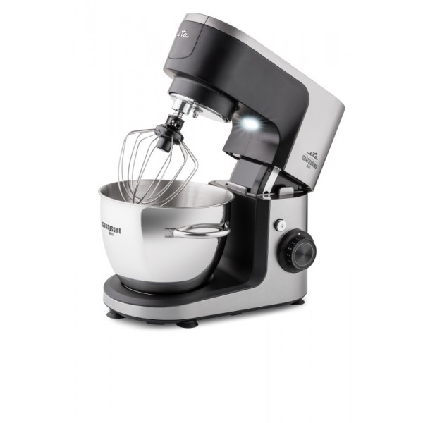 Robot de bucatarie ETA Gratussino III 3023 90020, 1200W, 4.5 litri, control continuu al vitezei + PULS, negru/gri