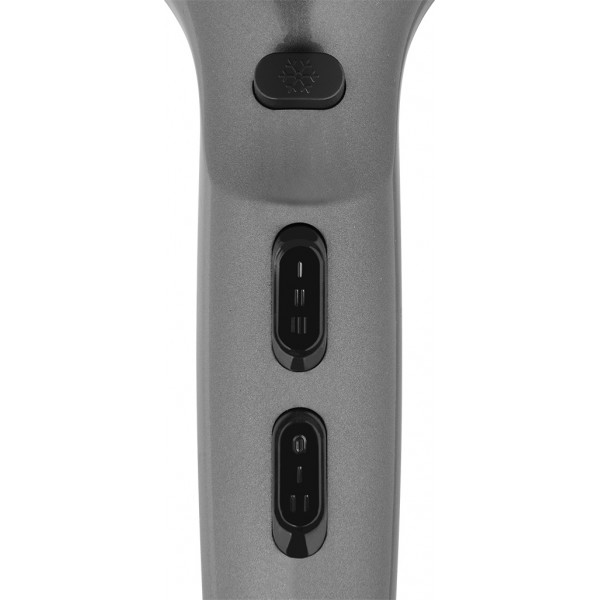 Uscator de par cu ionizare ECG Modifica Grigio Grande, 2200 W, 2 viteze, 3 niveluri de temperatura, gri