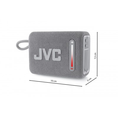 Boxa portabila JVC XS-E114B, radio FM, Bluetooth, IPX6, Litiu-ion 3,7 V / 2000 mAh, negru